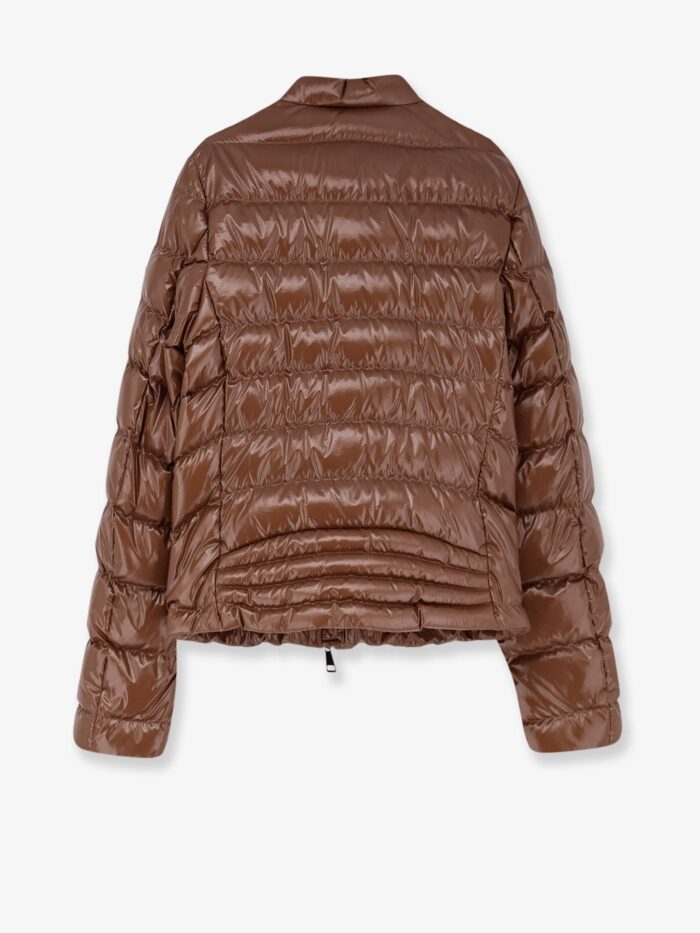 Moncler Papillon Down Jacket With Logo Patch