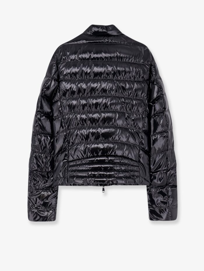 Moncler Papillon Down Jacket With Logo Patch
