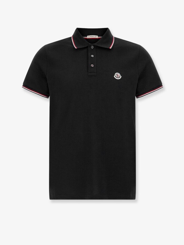 moncler polo in cotone Moncler Polo In Cotone