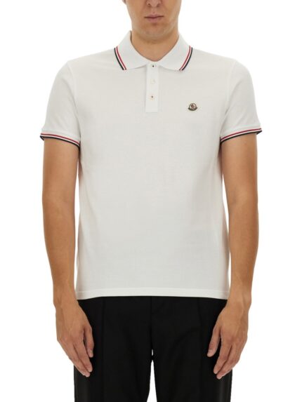 Moncler POLO WITH LOGO PATCH