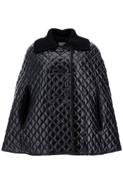 MONCLER Quilted Cape With Collar