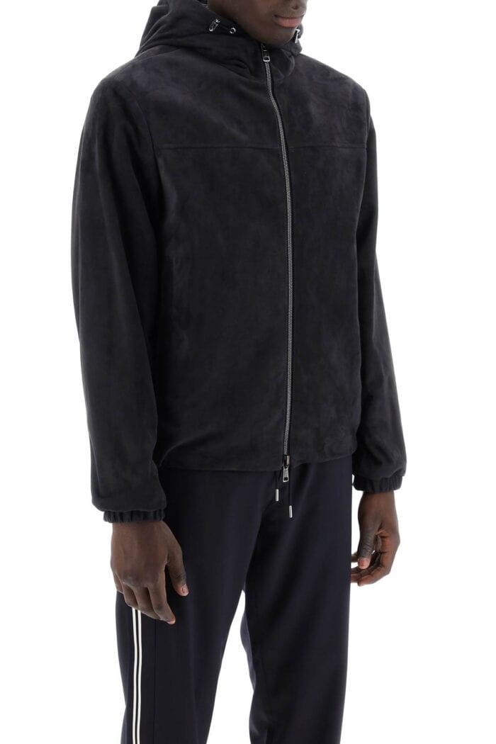 MONCLER Reversible Suede Frejus Jacket In