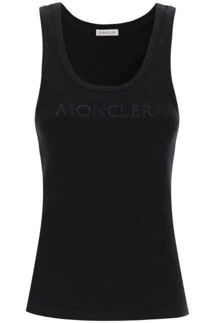 MONCLER Sleeveless Ribbed Jersey Top