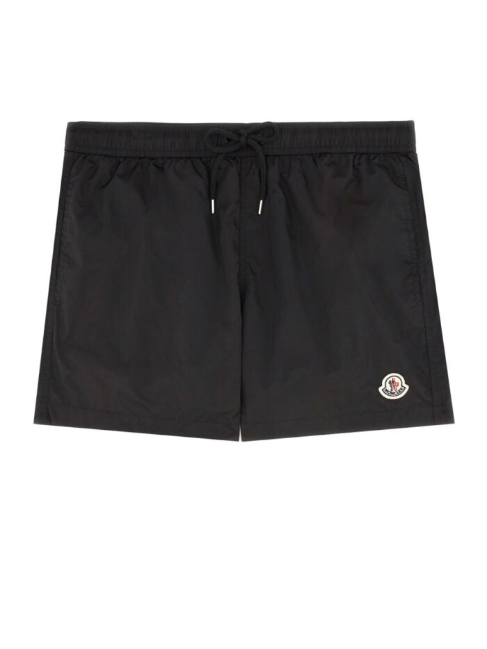 Moncler SWIM SHORTS WITH LOGO PATCH