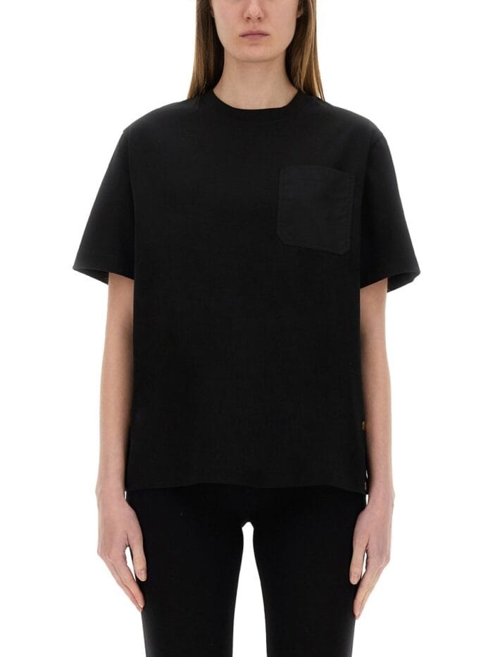 Moncler T-SHIRT WITH SIDE BUTTONS