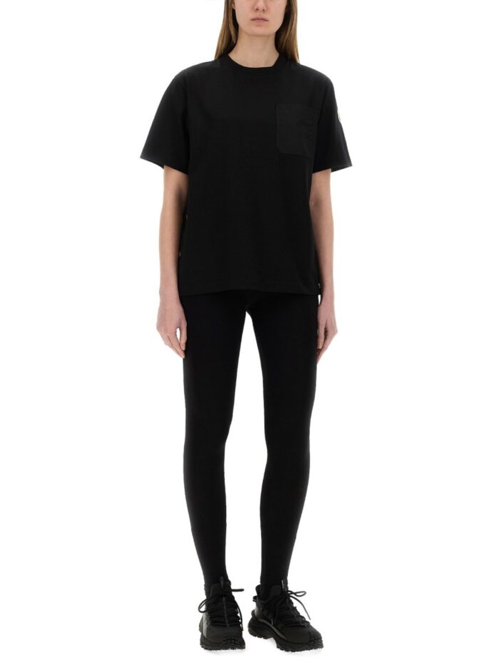 Moncler T-SHIRT WITH SIDE BUTTONS
