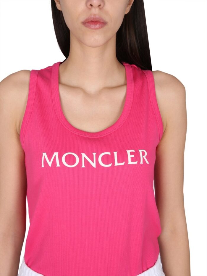 Moncler TOP WITH LOGO PRINT