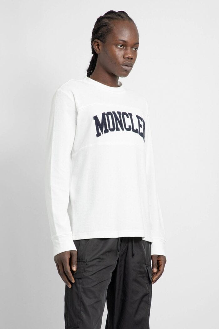 MONCLER Towelling Jersey Logo Long Sleeve T-shirt