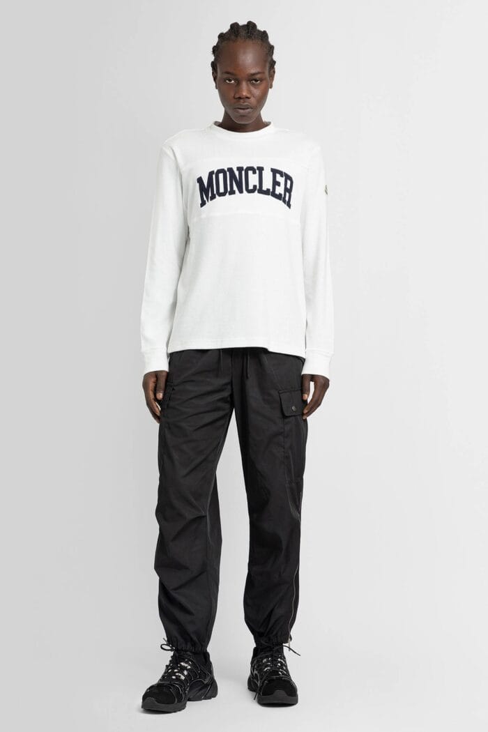 MONCLER Towelling Jersey Logo Long Sleeve T-shirt