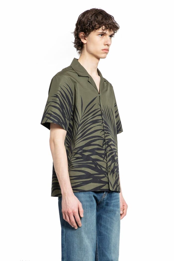 MONCLER Tropical Print Short Sleeve Shirt