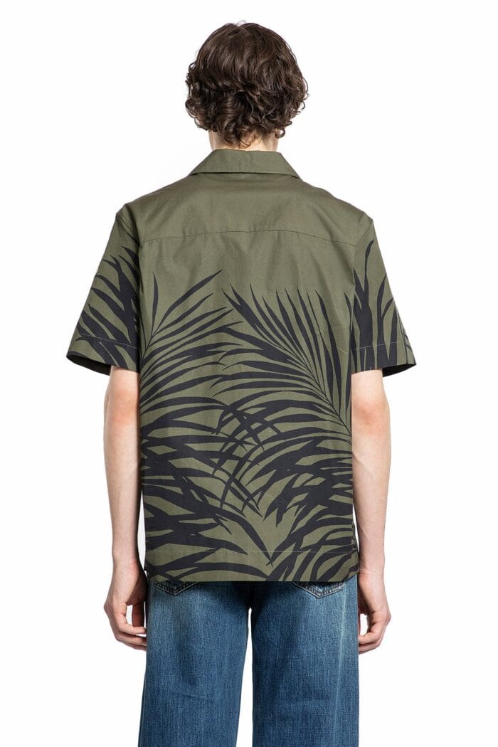 MONCLER Tropical Print Short Sleeve Shirt