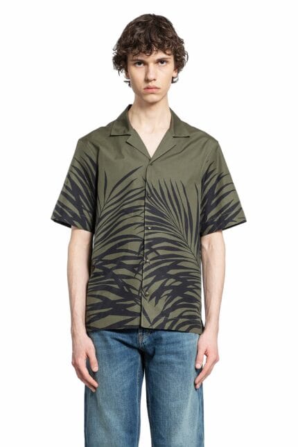 MONCLER Tropical Print Short Sleeve Shirt