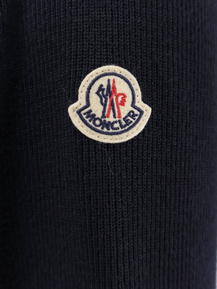 Moncler Virgin Wool Cardigan/jacket With Padded Inserts