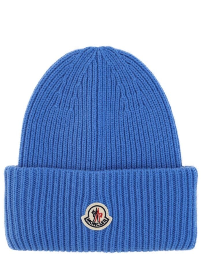 moncler wool cap with logo Moncler WOOL CAP WITH LOGO