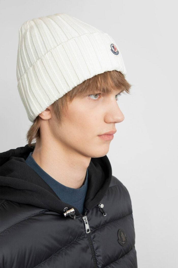 MONCLER Wool Logo Beanie