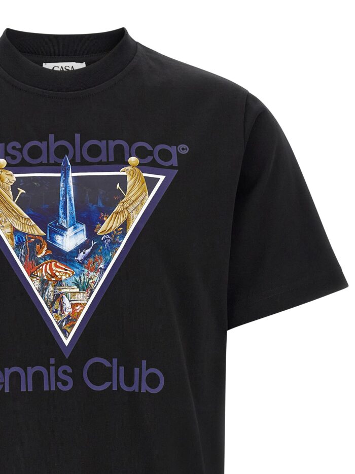 CASABLANCA 'Monde Perdu Tennis Club Icon' Print T-shirt