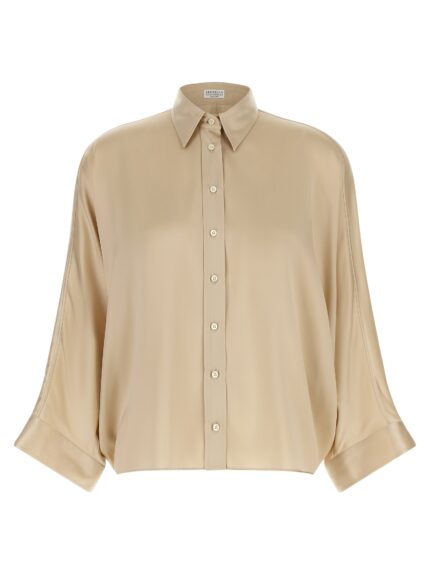 Brunello Cucinelli 'Monile' Satin Shirt