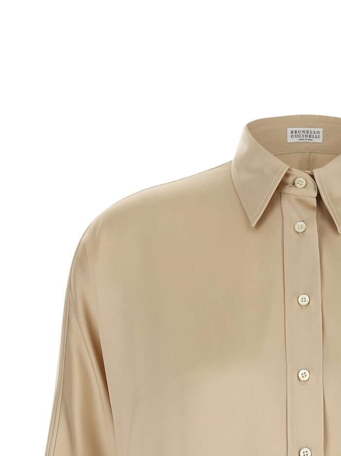 Brunello Cucinelli 'Monile' Satin Shirt