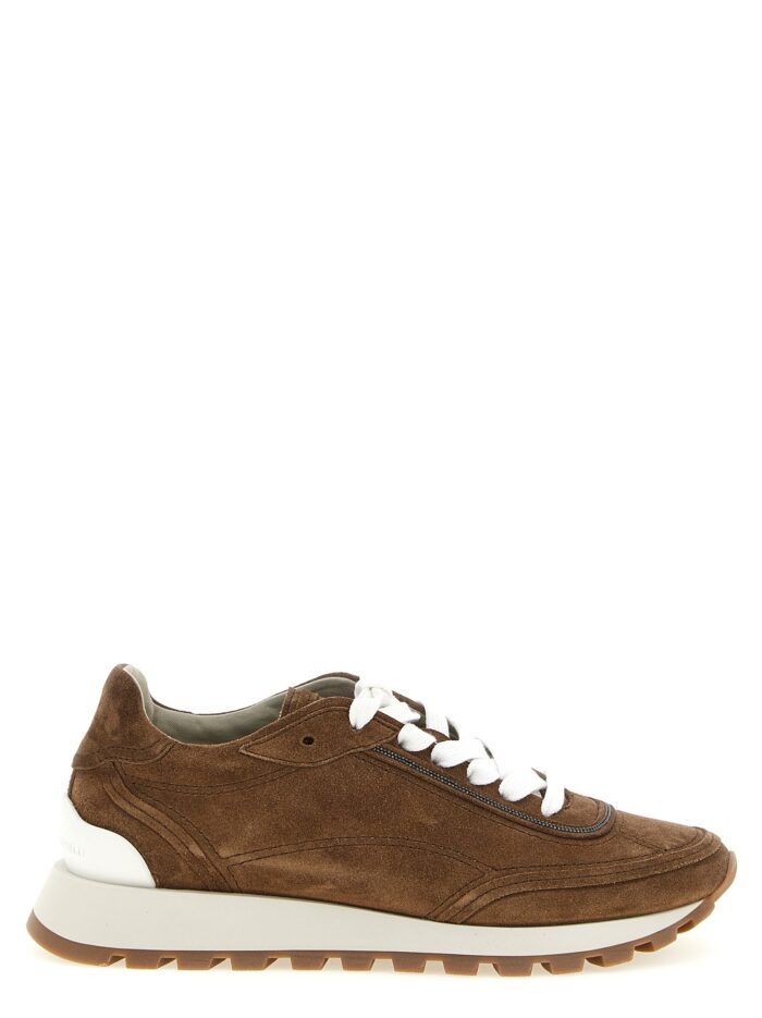 brunello cucinelli 'monile' suede sneakers Brunello Cucinelli 'Monile' Suede Sneakers