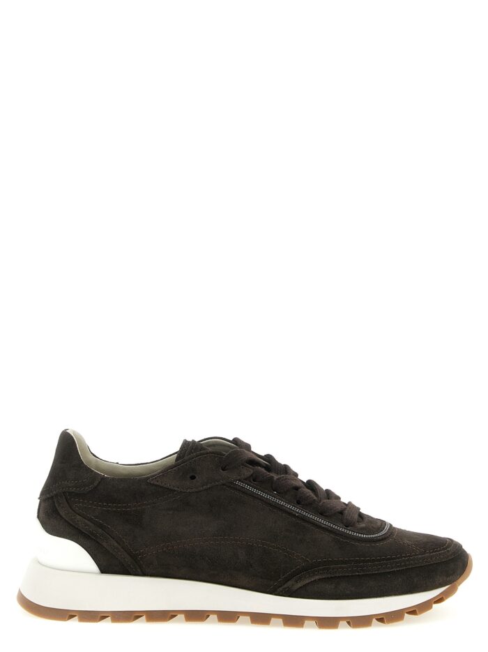 brunello cucinelli 'monile' suede sneakers Brunello Cucinelli 'Monile' Suede Sneakers