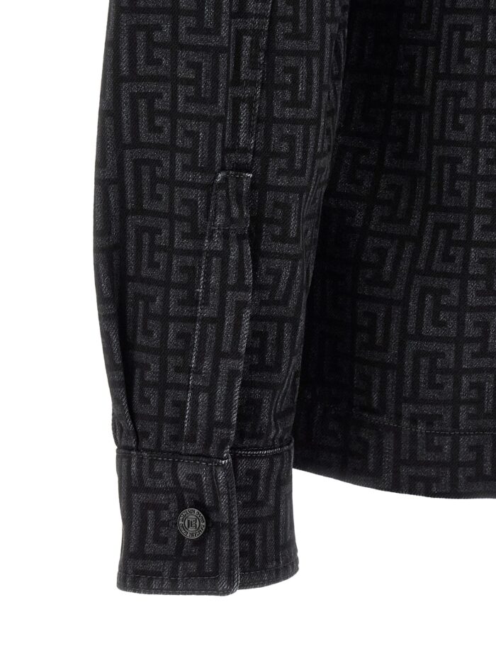 Balmain Monogram Pattern Overshirt