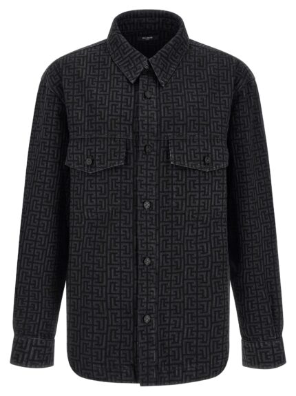 Balmain Monogram Pattern Overshirt