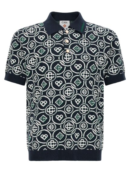 CASABLANCA 'Monogram' Polo Shirt