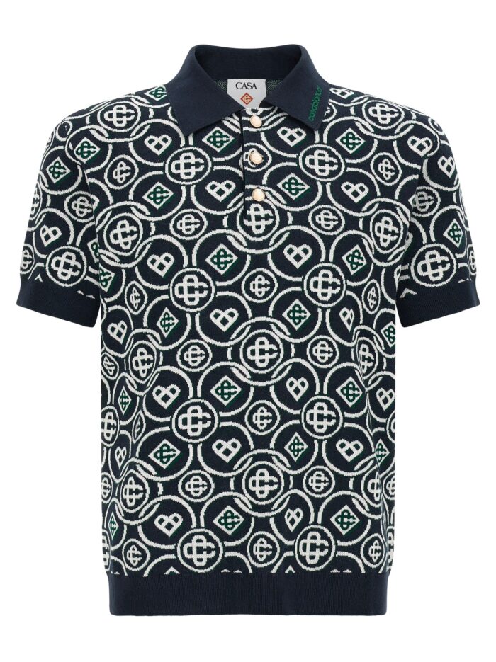 CASABLANCA 'Monogram' Polo Shirt
