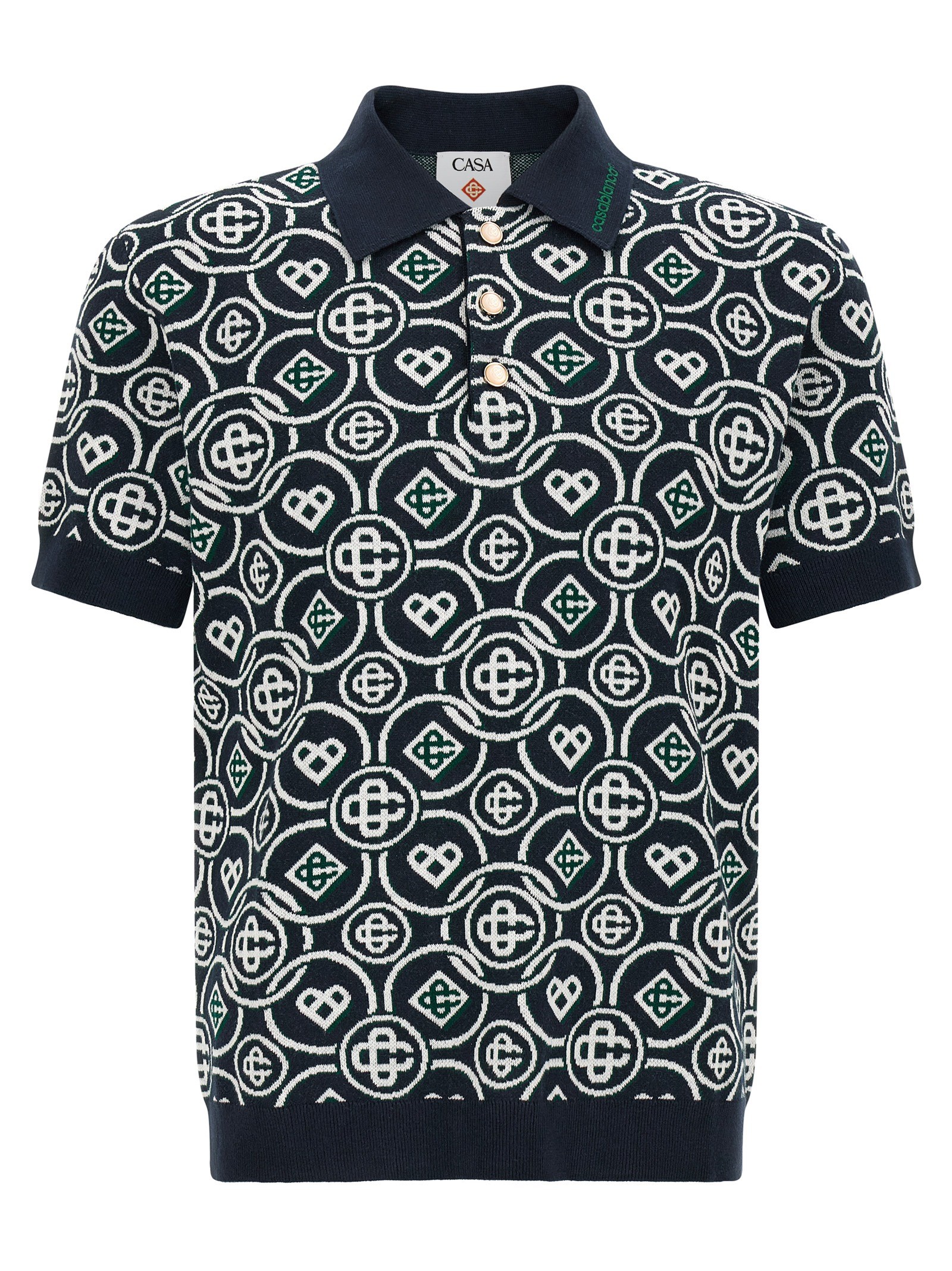 CASABLANCA 'Monogram' Polo Shirt