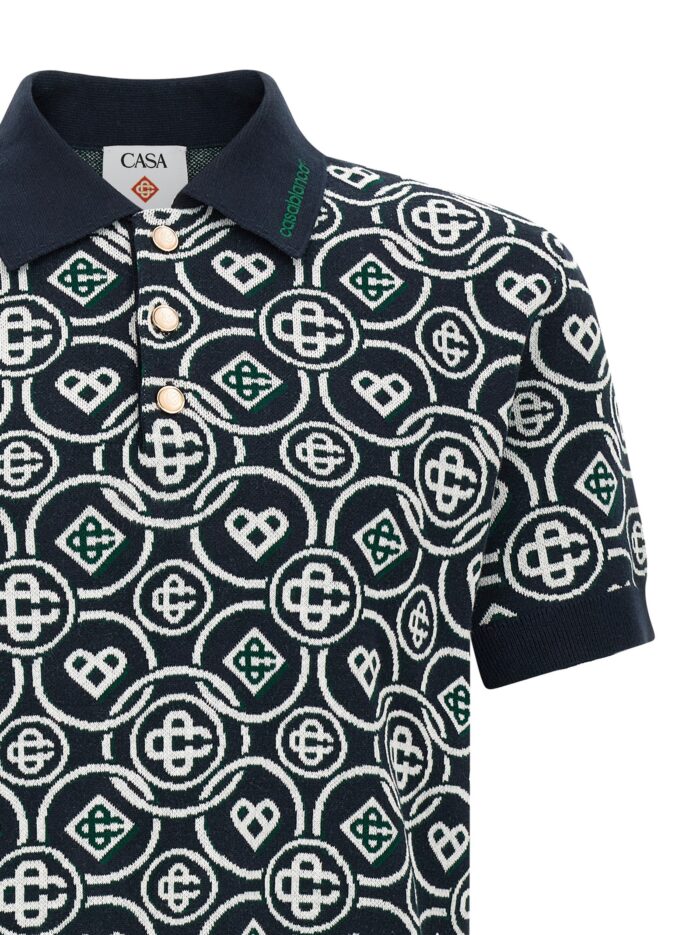 CASABLANCA 'Monogram' Polo Shirt