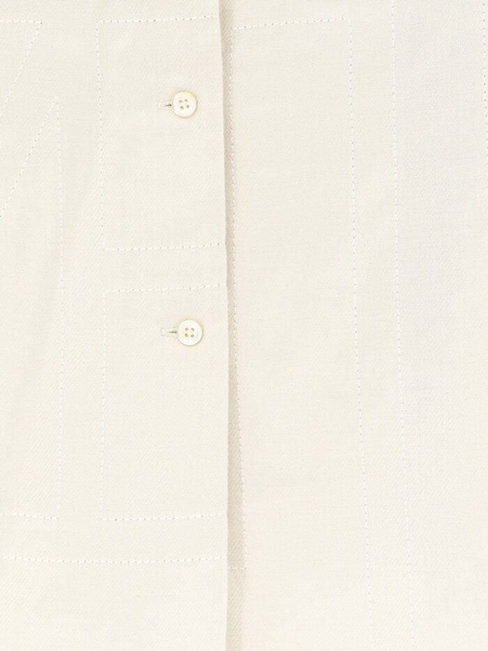 TOTEME Monogram Shirt With All-over Logo Print