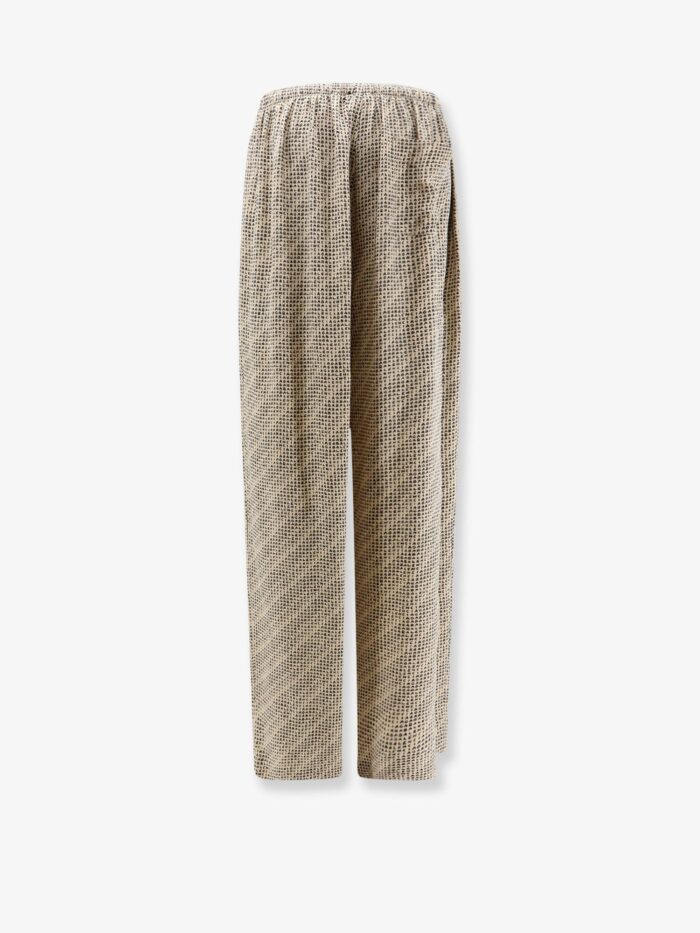 Balenciaga Monogram Silk Trousers