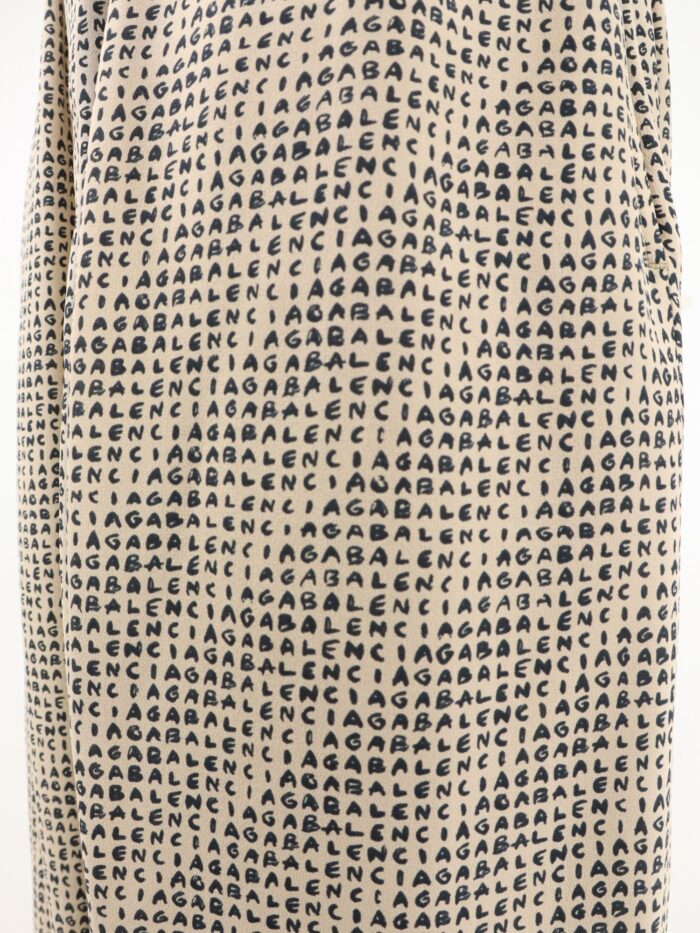 Balenciaga Monogram Silk Trousers
