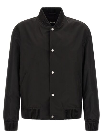 HUGO BOSS Monogram Sleeve Bomber Jacket