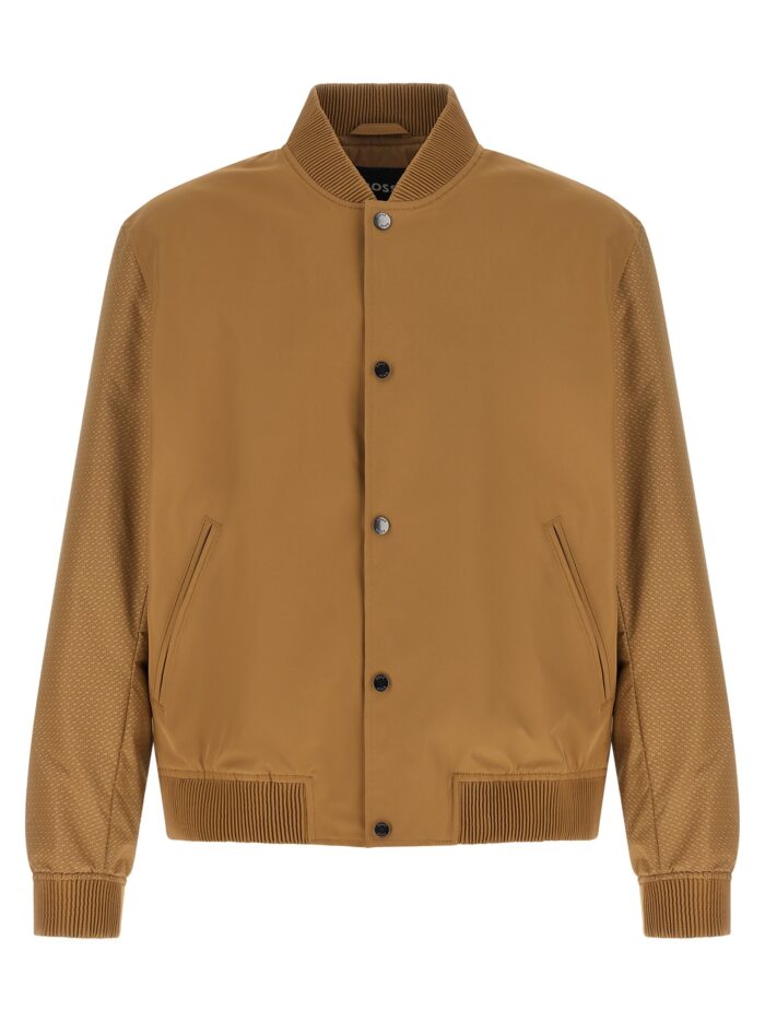 hugo boss monogram sleeve bomber jacket HUGO BOSS Monogram Sleeve Bomber Jacket