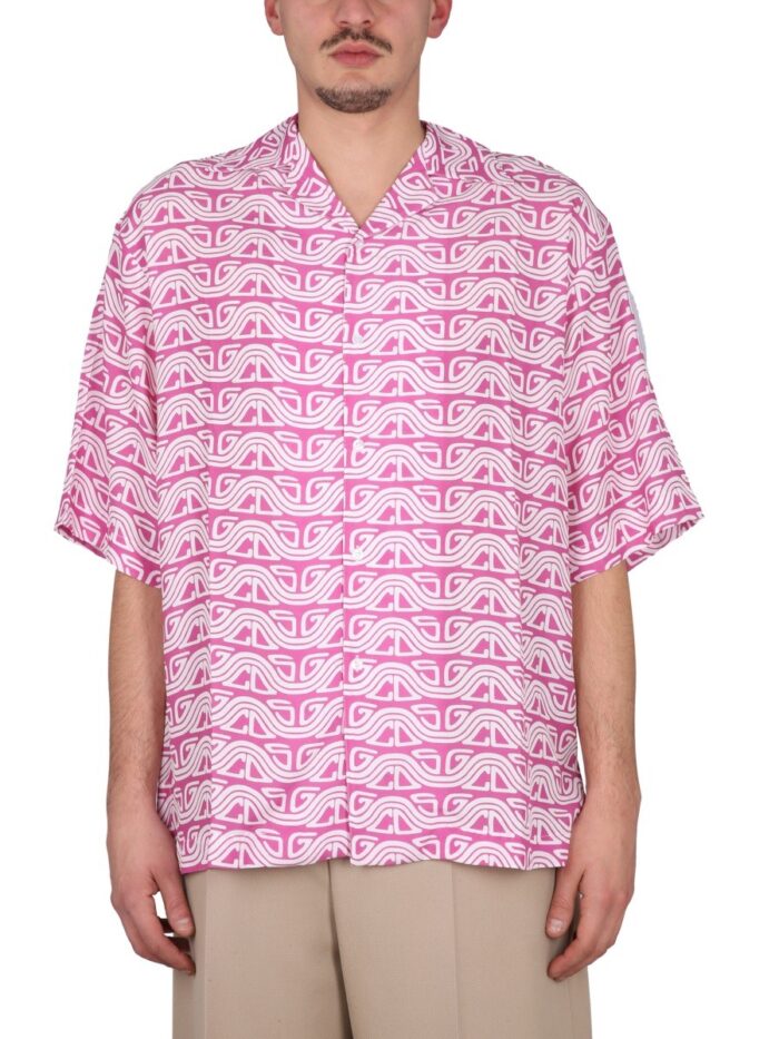 gcds monogram waved shirt Gcds MONOGRAM WAVED SHIRT