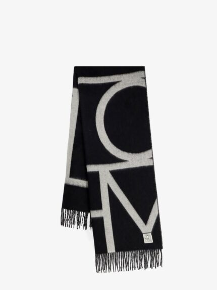 TOTEME Monogram Wool Scarf