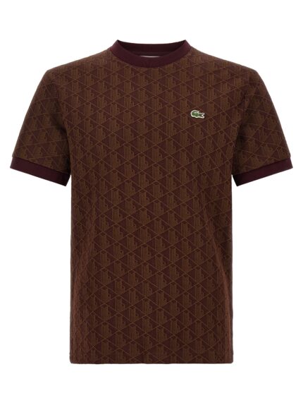 Lacoste 'Monogramma' Jacquard T-shirt