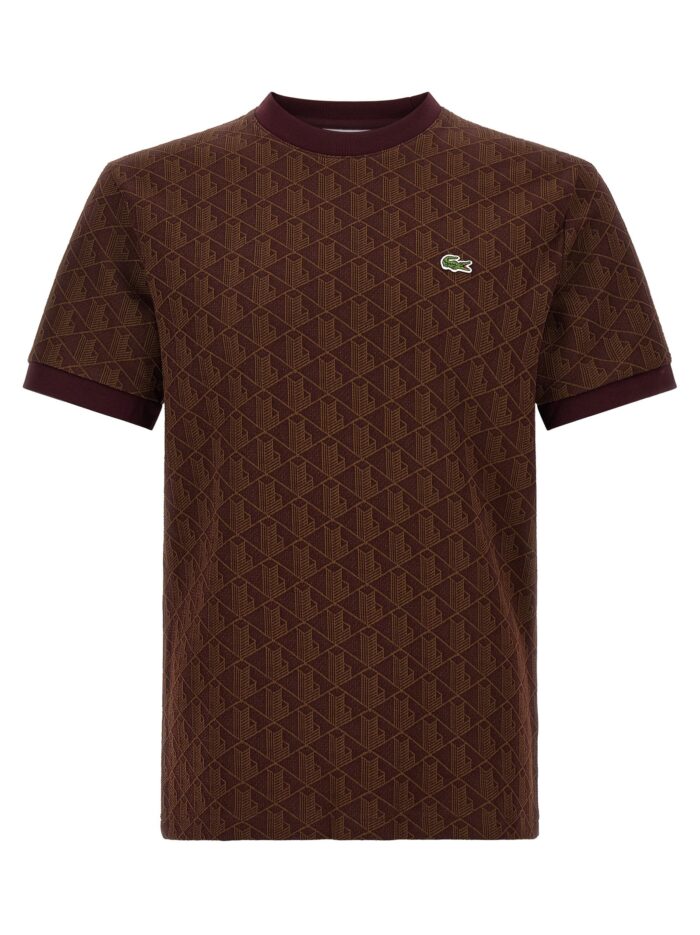 Lacoste 'Monogramma' Jacquard T-shirt