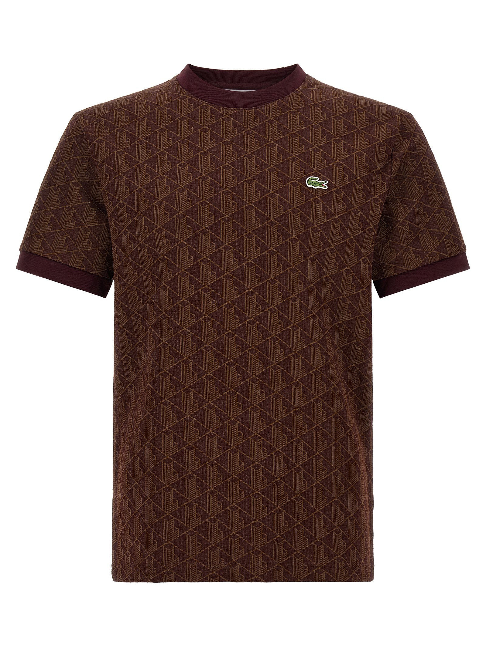 Lacoste 'Monogramma' Jacquard T-shirt