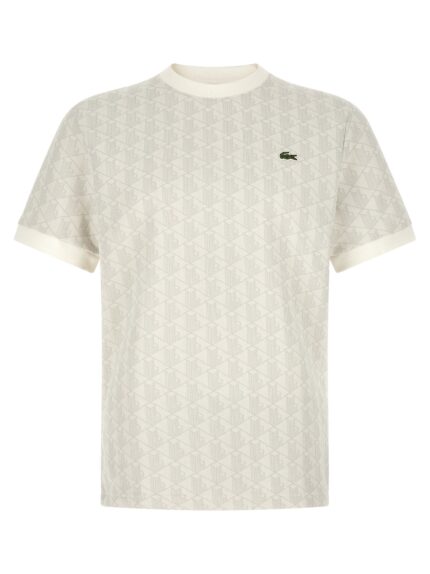 Lacoste 'Monogramma' Jacquard T-shirt