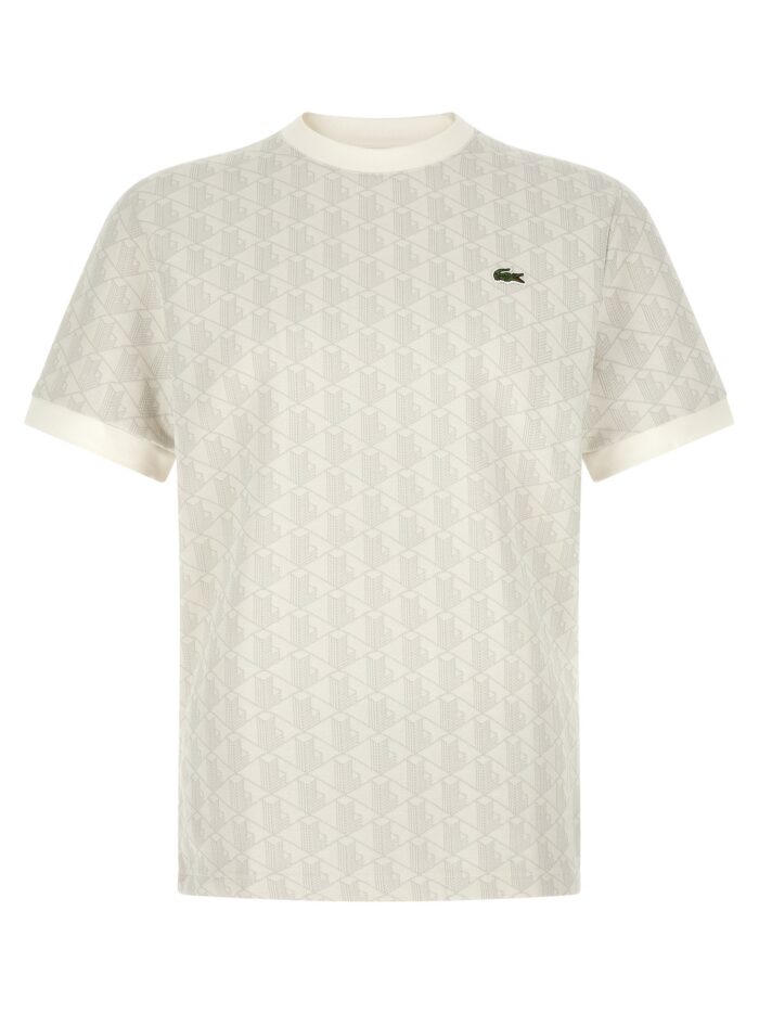 lacoste 'monogramma' jacquard t shirt Lacoste 'Monogramma' Jacquard T-shirt