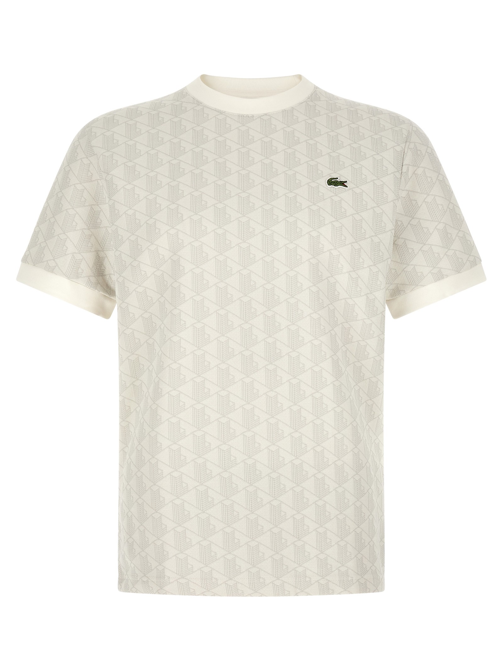Lacoste 'Monogramma' Jacquard T-shirt