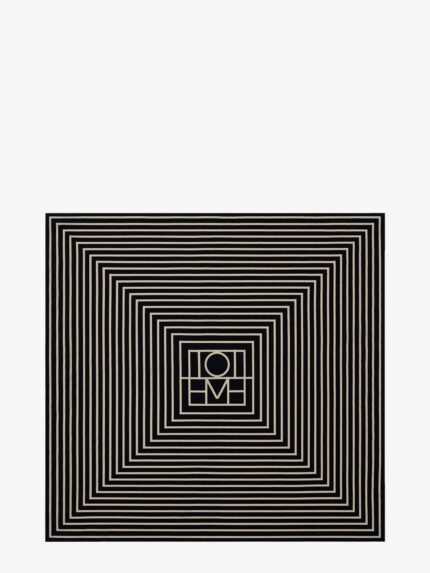 TOTEME Monogrammed Silk Scarf