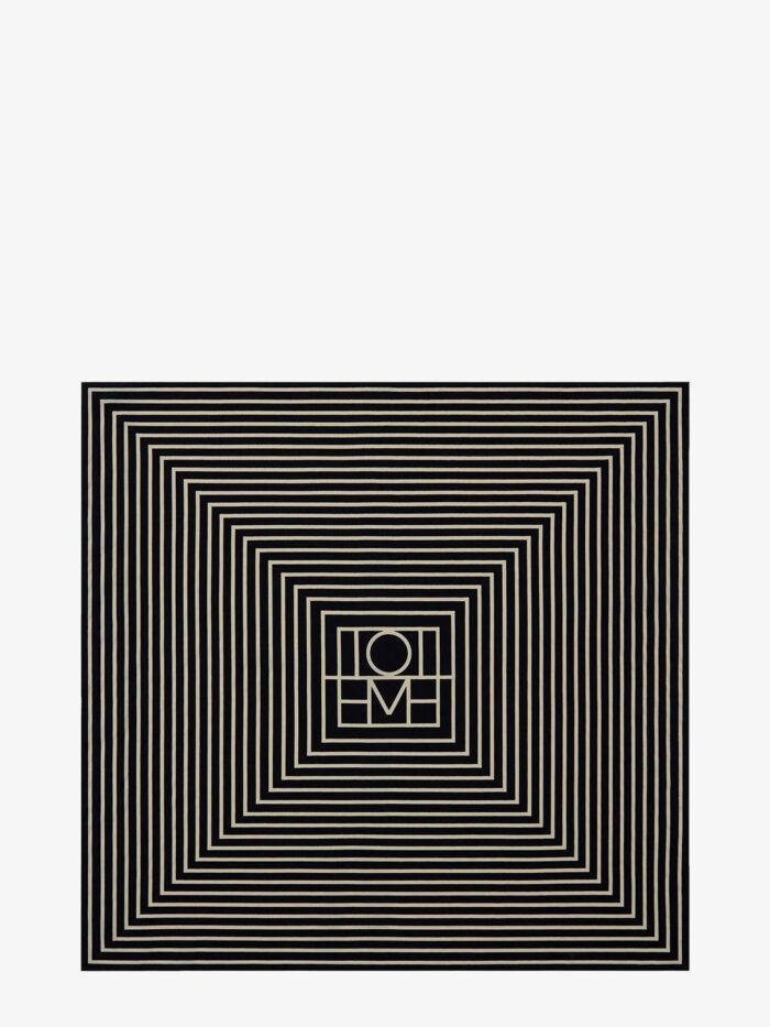 toteme monogrammed silk scarf TOTEME Monogrammed Silk Scarf