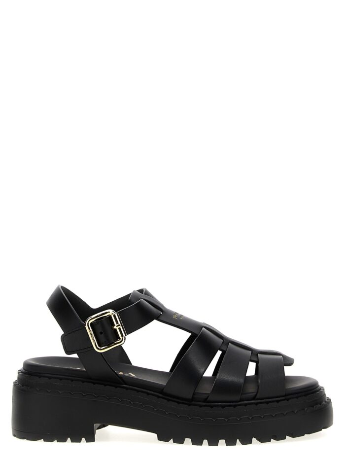 prada 'monolith' sandals PRADA 'Monolith' Sandals