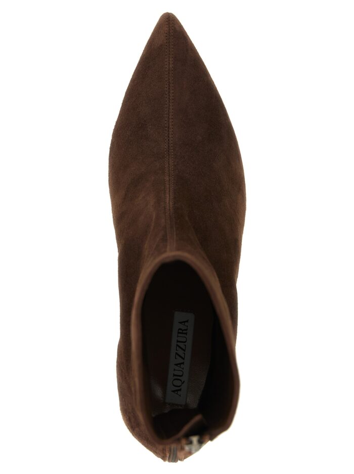 AQUAZZURA 'Montmartre' Brown Ankle Boots