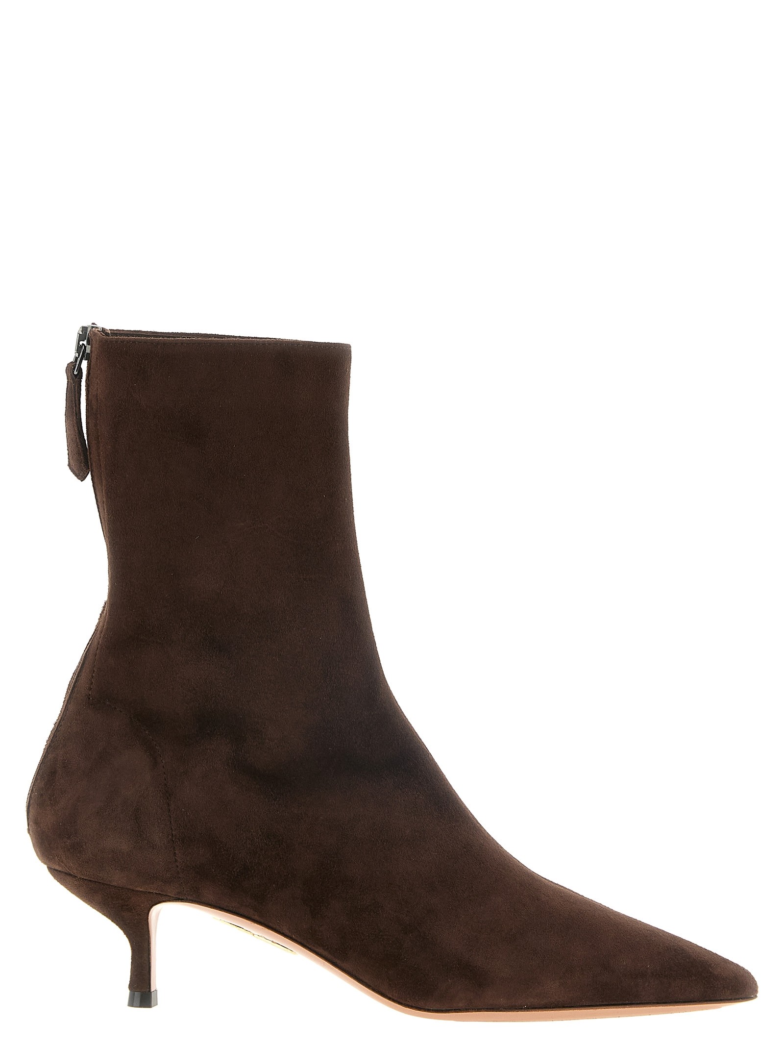 AQUAZZURA 'Montmartre' Brown Ankle Boots