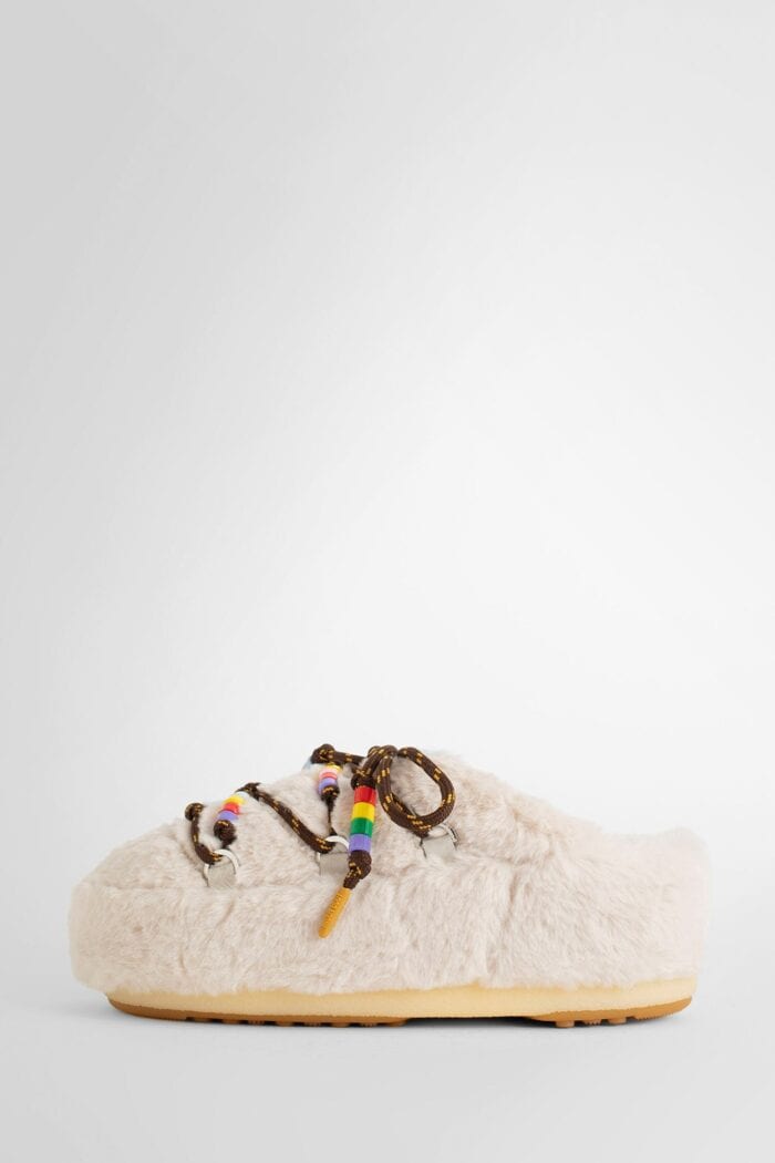 MOON BOOT Faux Fur Beades Padded Snow Mules