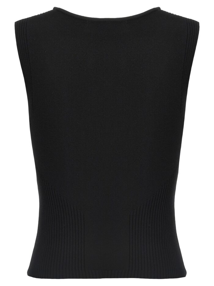 MARINE SERRE 'Moon Jewelry Knit Open Neck' Top